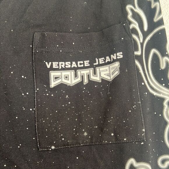 Versace Jeans Couture Felpa Panel Galaxy Sweatpants in Black-White, New, Size L - Picture 15 of 16